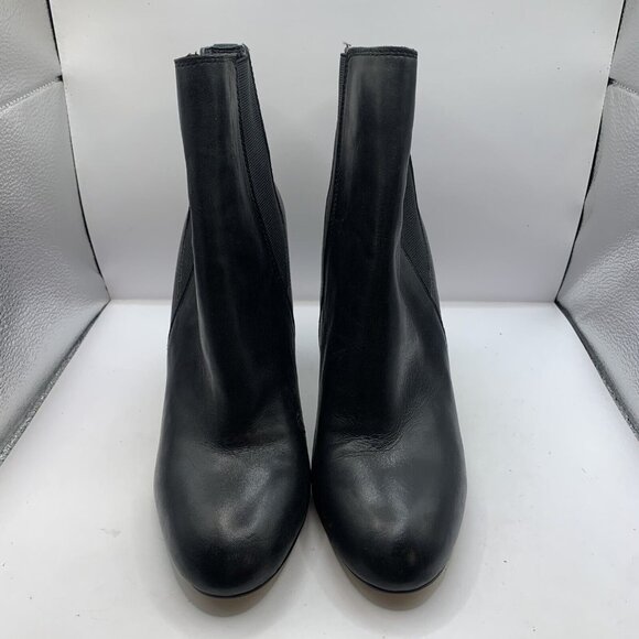 Sam Edelman Women's Case Leather Block-Heel Booties Black size 10 Ankle D17 - Picture 2 of 11